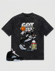 Washed T-shirt to Match Metallic Reimagined 5s - Got Em Bread Graphic