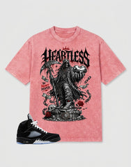 Washed T-shirt to Match Metallic Reimagined 5s - Heartless Graphic