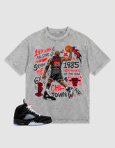 Washed T-shirt to Match Metallic Reimagined 5s - Jordan 23 All Star Graphic