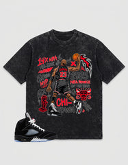 Washed T-shirt to Match Metallic Reimagined 5s - Jordan 23 All Star Graphic