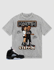 Washed T-shirt to Match Metallic Reimagined 5s - Martin Steppin Graphic