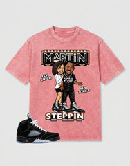 Washed T-shirt to Match Metallic Reimagined 5s - Martin Steppin Graphic