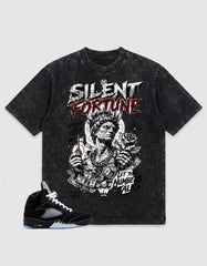Washed T-shirt to Match Metallic Reimagined 5s - Silent Fortune Graphic