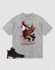 Washed Tee to MatchAir Jordan 6 Infrared | Air Baller Shirt | Zadago