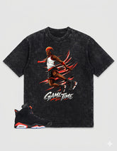 Washed Tee to MatchAir Jordan 6 Infrared | Air Baller Shirt | Zadago