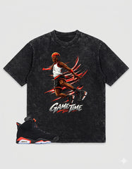 Washed Tee to MatchAir Jordan 6 Infrared | Air Baller Shirt | Zadago