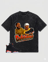 Washed Tee to MatchAir Jordan 6 Infrared | Daaamn Sneaker Shirt | Zadago