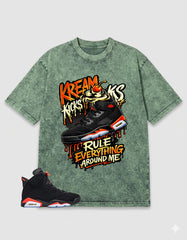 Washed Tee to MatchAir Jordan 6 Infrared | Kream Kicks Shirt | Zadago
