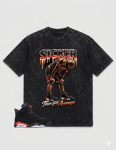 Washed Tee to MatchAir Jordan 6 Infrared | Sicker Shirt | Zadago