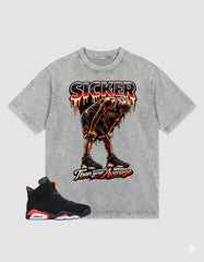 Washed Tee to MatchAir Jordan 6 Infrared | Sicker Shirt | Zadago