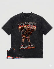 Washed Tee to MatchAir Jordan 6 Infrared | Sicker Shirt | Zadago