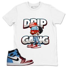 White Fearless 1s Zadago Shirt Drip Gang Graphic