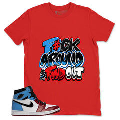 White Fearless 1s Zadago Shirt Fck Around Find Out Graphic