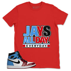White Fearless 1s Zadago Shirt Jays All Day Everyday Graphic