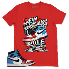 White Fearless 1s Zadago Shirt Kream Kicks Graphic