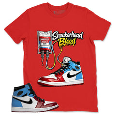 White Fearless 1s Zadago Shirt Sneakerhead Blood Graphic
