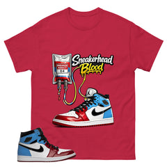 White Fearless 1s Zadago Shirt Sneakerhead Blood Graphic
