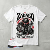 White Fire Red 5s Zadago Shirt Go Fund Yourself Graphic