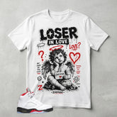 White Fire Red 5s Zadago Shirt Loser In Love Graphic