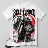 White Fire Red 5s Zadago Shirt Self-Funded Graphic