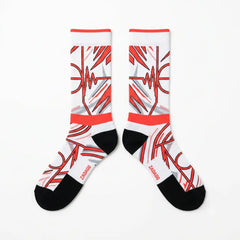 White Infrared Socks – Air Jordan 6 OG Inspired Mid-Calf Unisex Crew Socks