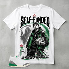 White Lucky Green 3s Zadago Shirt Self-Funded Graphic