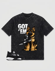 White Thunder 4s Zadago Washed T-shirt Got 'Em GS Graphic