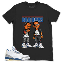 White True Blue 3s Zadago Shirt Bad Boys Graphic