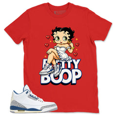 White True Blue 3s Zadago Shirt Betty Boop Graphic