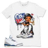 White True Blue 3s Zadago Shirt Got Em Lady Graphic
