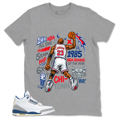 White True Blue 3s Zadago Shirt Jordan 23 All Star Graphic