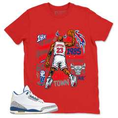 White True Blue 3s Zadago Shirt Jordan 23 All Star Graphic