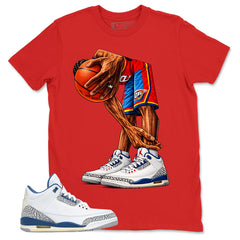 White True Blue 3s Zadago Shirt Ball Time Graphic