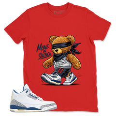 White True Blue 3s Zadago Shirt Move In Silence Graphic