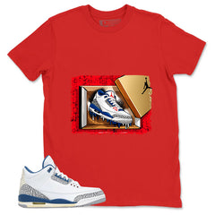 White True Blue 3s Zadago Shirt New Kicks Graphic