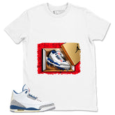 White True Blue 3s Zadago Shirt New Kicks Graphic
