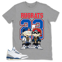 White True Blue 3s Zadago Shirt Rugrats 23 Graphic