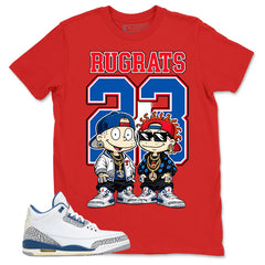 White True Blue 3s Zadago Shirt Rugrats 23 Graphic