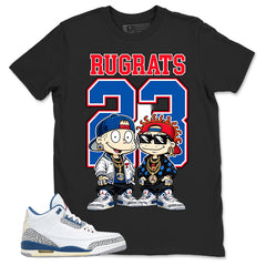 White True Blue 3s Zadago Shirt Rugrats 23 Graphic