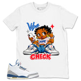White True Blue 3s Zadago Shirt Vibe Check Graphic