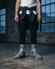 Wolf Grey Socks – Air Jordan 5 GS 2026 Inspired Mid-Calf Unisex Crew Socks