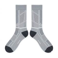Wolf Grey Socks – Air Jordan 5 Inspired Mid-Calf Crew Socks