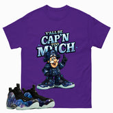 Y'all Be Cap'n Too Much Graphic Tee, Shirt to Match Air Foamposite One Galaxy, Air Foamposite Unisex Black Shirt