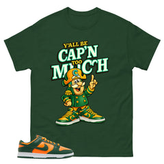 Y'all Be Cap'n Too Shirt - Match Green Dunk Low Miami Hurricanes