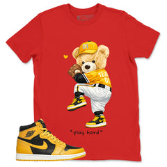 Yellow Pollen 1s Zadago Shirt Baseball Play Hard Graphic