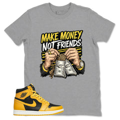 Yellow Pollen 1s Zadago Shirt Make Money Not Friend Graphic
