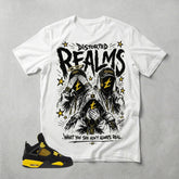 Yellow Thunder 4s Zadago Shirt Distorted Realms Graphic
