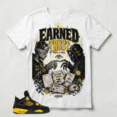 Yellow Thunder 4s Zadago Shirt Earned Trust Graphic