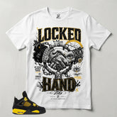 Yellow Thunder 4s Zadago Shirt Locked Hand Graphic
