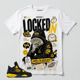 Yellow Thunder 4s Zadago Shirt Locked In 2 Graphic